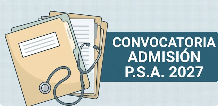 Convocatoria admisión P.S.A. 2027