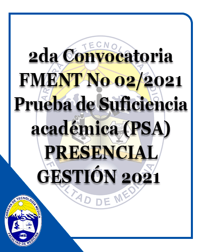 2da Convocatoria FMENT
