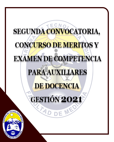 Segunda Convocatoria Auxiliares de Docencia